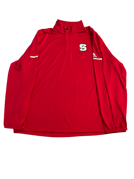 Dexter Wright NC State Football Team Issued Quarter-Zip Pullover (Size XL)
