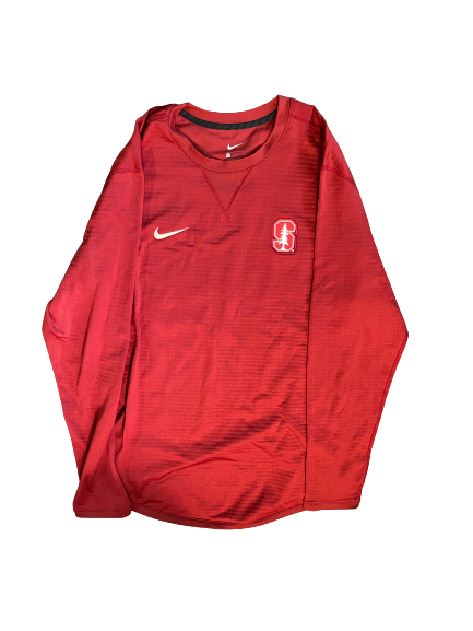 Nico Hoerner Stanford Baseball Long Sleeve Thermal Pullover (Size L)