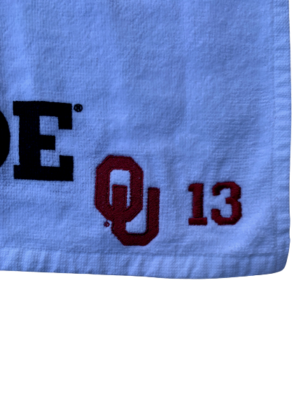 James Fraschilla Oklahoma Team Issued Gatorade Towel with 