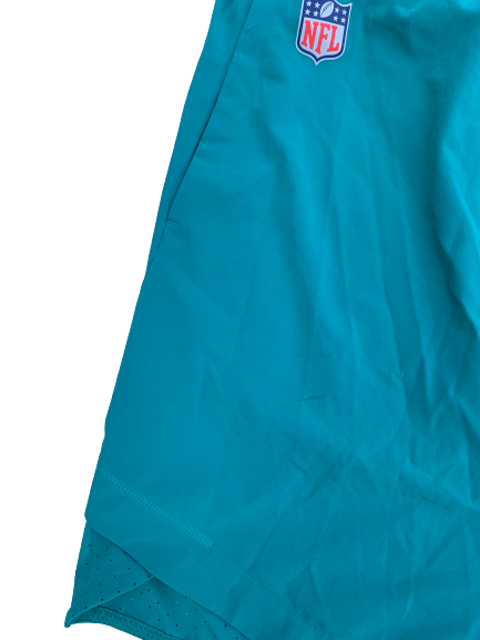 Miami Dolphins Retro Logo Workout Shorts (Size M)
