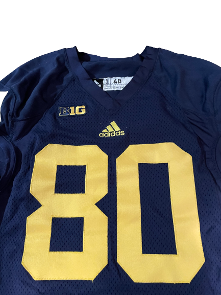 Khalid Hill SIGNED 2014 Michigan Football Game Worn Jersey