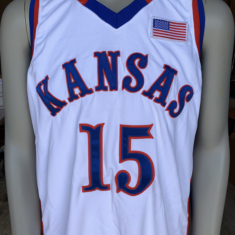Mario Chalmers Kansas Basketball 2006-2007 Game Worn Jersey (Size 44) - Photo Matched