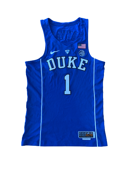 Trevon Duval 2017-2018 Duke Basketball Jersey (Size 44)