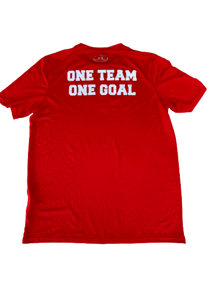 Demari Simpkins Utah Utes PE  "ONE TEAM ONE GOAL" T-Shirt (Size S)