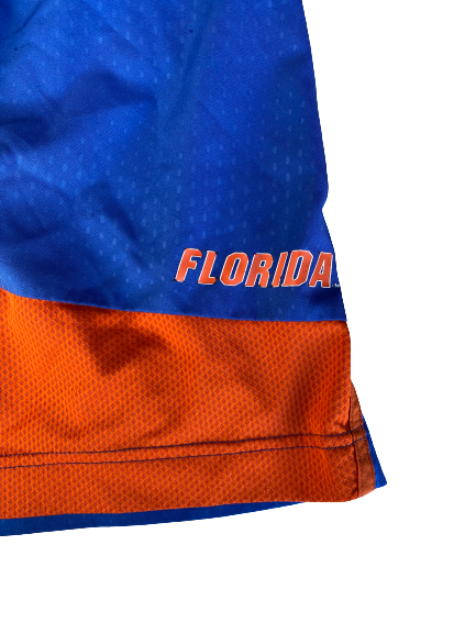 Mark Herndon Florida Football Team Issued Workout Shorts (Size XL)