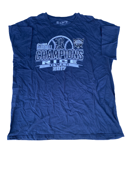 Dane Myers Rice Baseball "2017 C-USA Champions" T-Shirt (Size XXL)