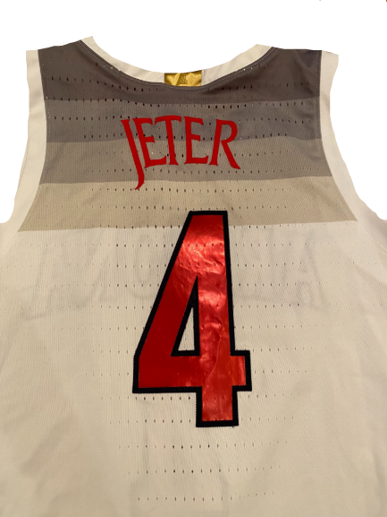 Chase Jeter Arizona Basketball 2019-2020 Season Game-Worn Jersey (Size 50 Length +4)(Photo Matched)