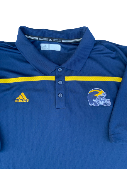 Nolan Ulizio Michigan Football Buffalo Wild Wings Citrus Bowl Team Exclusive Polo Shirt (Size XXL)