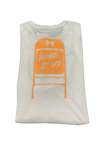 Vincent Gray Michigan Football Player Exclusive "PUMP IT UP" College Football Playoff Shirt (Size L)