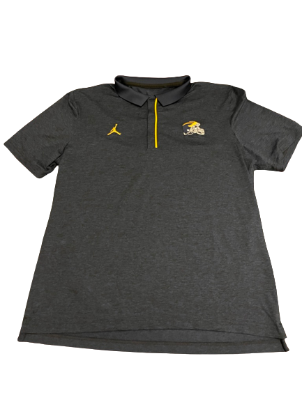 Brad Hawkins Michigan Football Team Issued Polo Shirt (Size L)