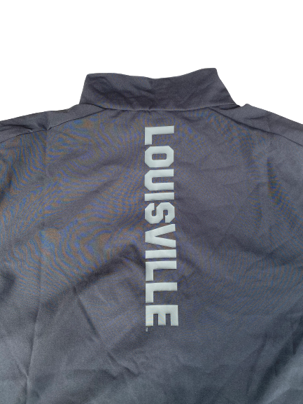 Dana Evans Louisville Basketball Team Issued Half-Zip Jacket (Size S)