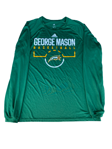 Jaire Grayer George Mason Basketball Long Sleeve Shirt (Size L)