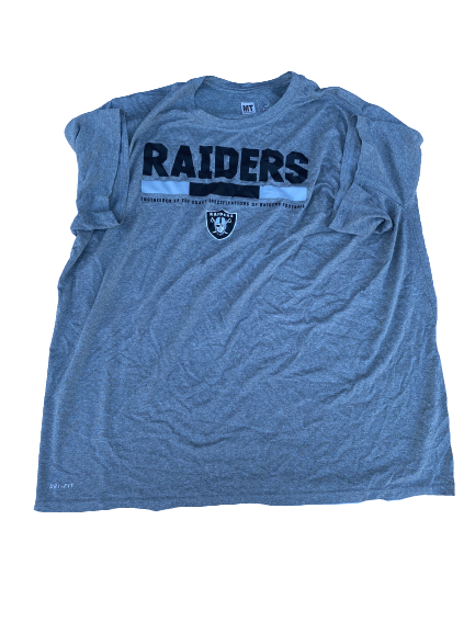 Kendall Calhoun Oakland Raiders Team-Issued T-Shirt (Size XXXL)