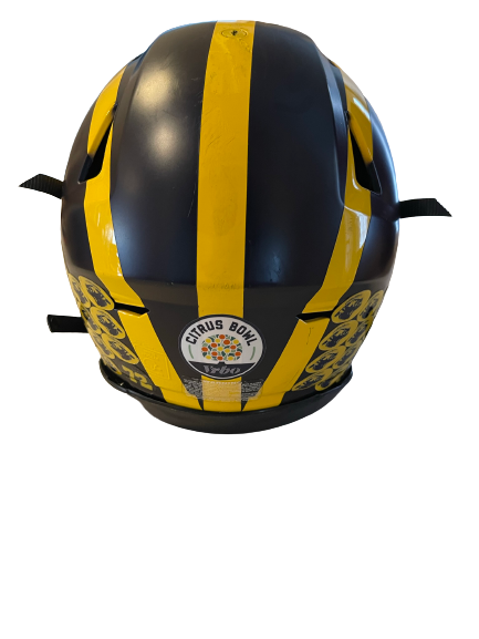 Stephen Spanellis Michigan Football 2019-2020 Game Worn Helmet (with C   The Players Trunk