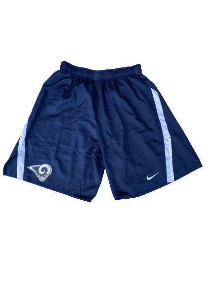 Alex Bachman Los Angeles Rams Football Shorts (Size L)