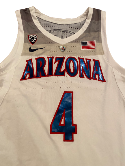 Chase Jeter Arizona Basketball 2018-2019 Season Game-Worn Jersey (Size 48 Length +2)