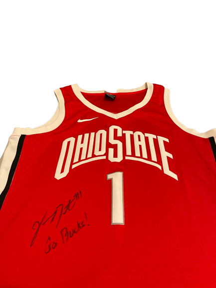 Jimmy Sotos Ohio State Basketball SIGNED Limited Replica Jersey with Silver Elite Patch (Size L)
