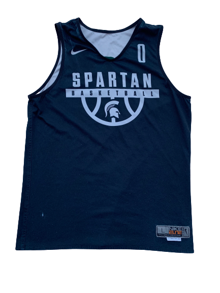 Kyle Ahrens Michigan State Basketball Worn Practice Jersey (Size L)
