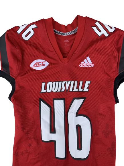 Ean Pfeifer Louisville Football Game Worn Jersey (Size XL)
