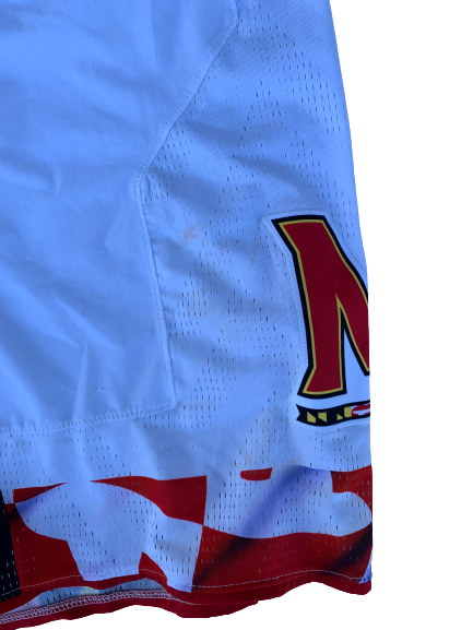 Anthony Cowan Maryland Basketball Game Worn Shorts (Stained)