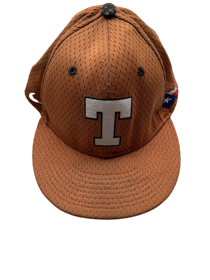 Morgan Cooper Texas Game Worn Baseball Hat Lot