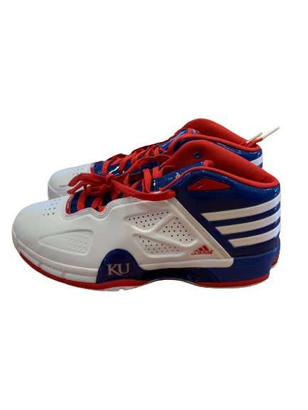 Kansas Basketball Player Exclusive Adidas Sneakers (Size 11)