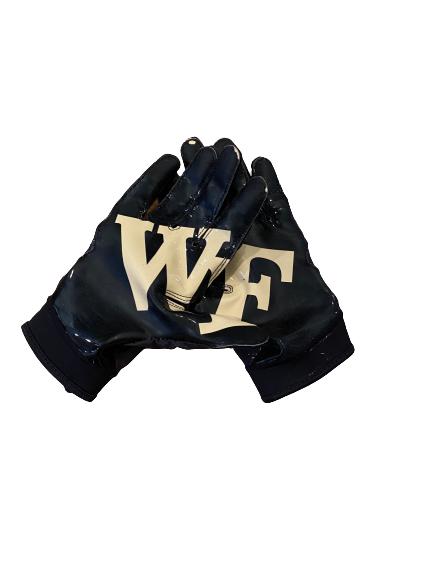 Carlos Basham Jr. Wake Forest Game Worn Football Gloves