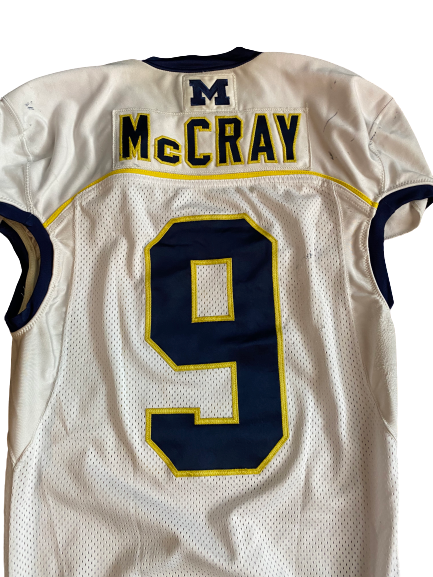 Mike McCray Michigan Football Game Worn Jersey