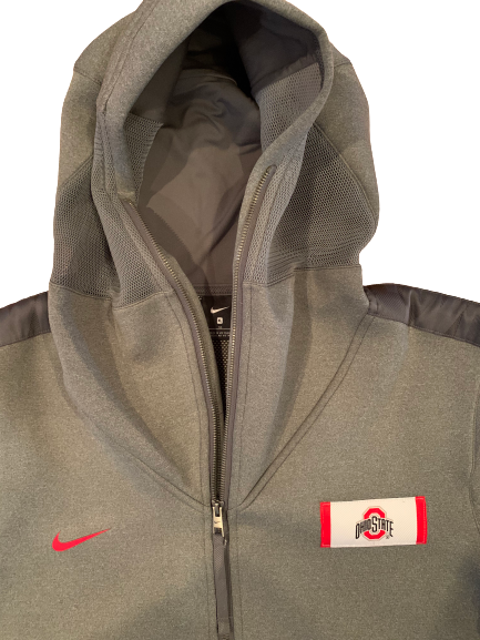 Danny Vanatsky Ohio State Football Player Exclusive Short Sleeve Zip-Up Jacket (Size XL)