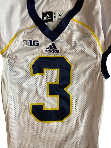 Mike McCray Michigan Team Issued Official Game Jersey