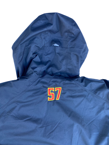 Kingsley Opara Maryland Football Player-Exclusive Winter Jacket With Number on Back (Size XXL)