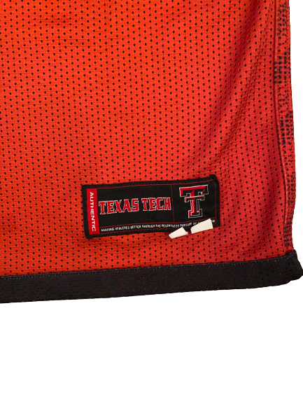 Tommy Hamilton Texas Tech Basketball Reversible Practice Jersey (Size XXL)