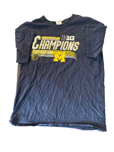 Derrick Walton Jr. Michigan 2014 Big Ten Champions Shirt (Size L)