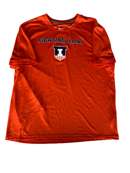 Ty Weber Illinois Baseball Team Issued Workout Shirt (Size XL)