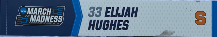 Elijah Hughes NCAA March Madness Locker Room Plate