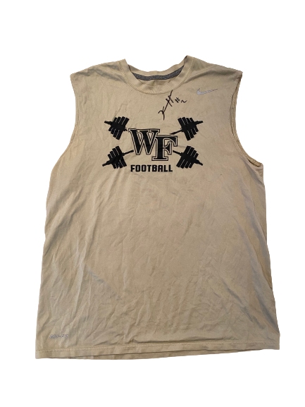 Kendall Hinton Wake Forest Football SIGNED Team Issued Tank (Size M)