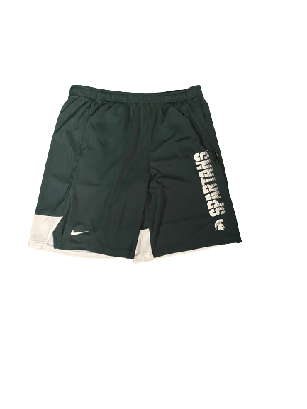 Cassius Winston Michigan State Spartans Nike Shorts (Size L)(New With Tags)