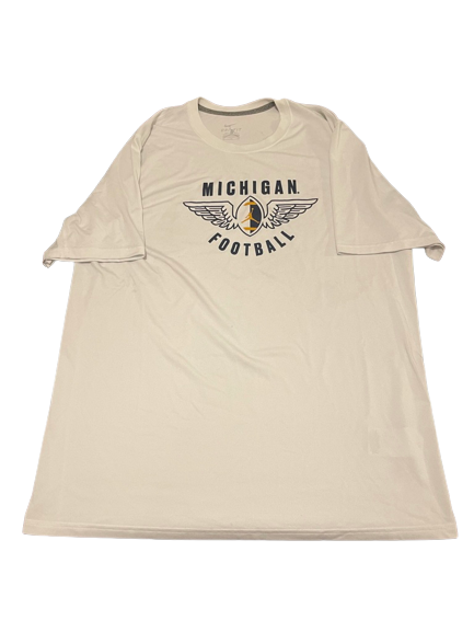David Ojabo Michigan Football Team Issued Jordan Workout Shirt (Size XL)