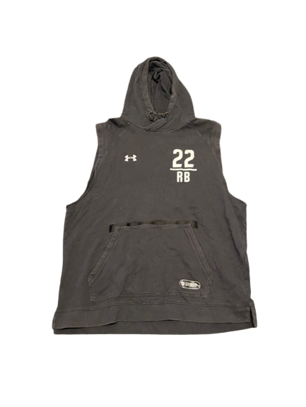 L.J. Scott Player Exclusive NFL Combine Official Sleeveless Hoodie with Number (Size XL)