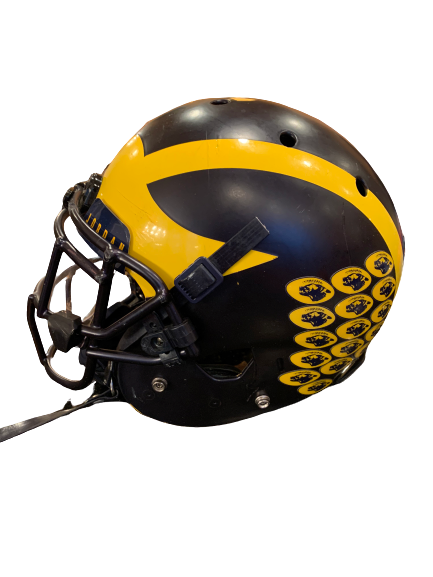 De'Veon Smith Michigan Football Senior Year Game Worn Helmet – The Players Trunk