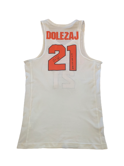 Marek Dolezaj Syracuse Basketball SIGNED 2017-2018 Game Worn Jersey (Size 46)