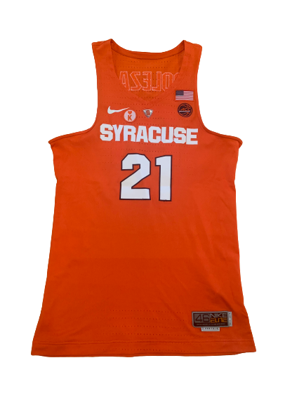 Marek Dolezaj Syracuse Basketball SIGNED 2017-2018 Game Worn Jersey (Size 46)