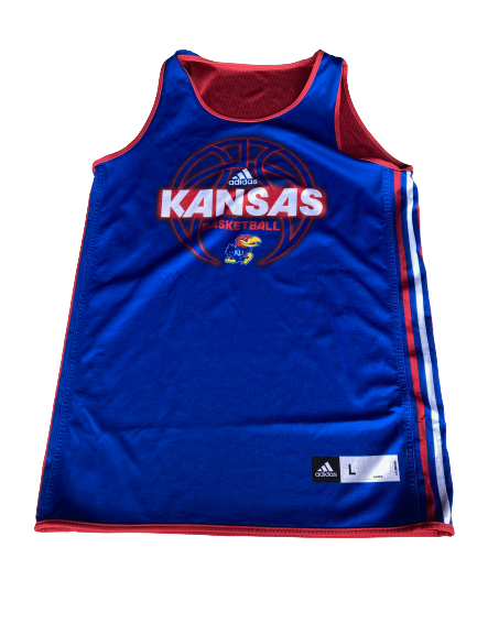 Marcus Garrett Kansas Basketball Player Exclusive Reversible Practice Jersey (Size L)
