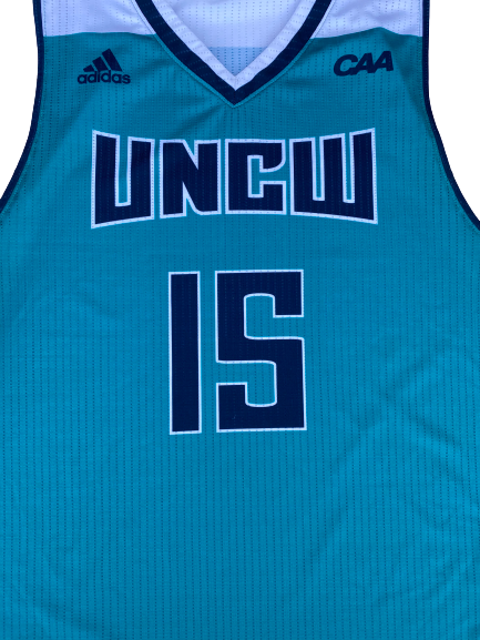 Devontae Cacok UNCW Basketball Game-Worn Jersey (Size XL)
