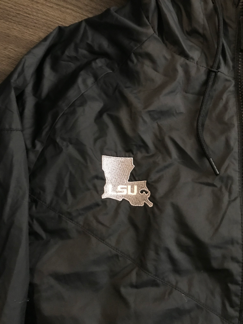 Thaddeus Moss LSU Team Issued Rain Jacket (Size XXL)