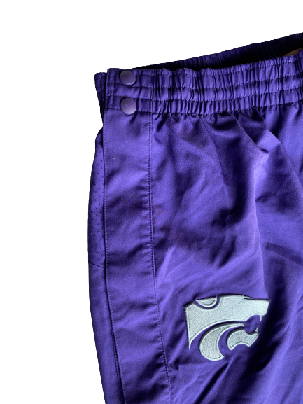 Pierson McAtee Kansas State Basketball Exclusive Tear-A-Way Sweatpants (Size XL)