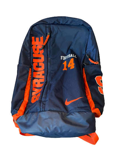 Evan Foster Syracuse Football Player Exclusive Backpack with Number