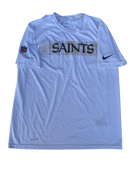 Chris Fredrick New Orleans Saints Workout Shirt (Size L)