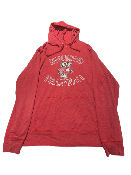 Nicole Shanahan Wisconsin Volleyball Team Issued Light-Weight Hoodie (Size L)