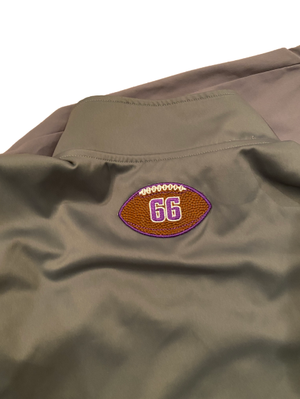 Nik Urban Northwestern Football Team Exclusive Travel Jacket with Number on Back (Size XXL)